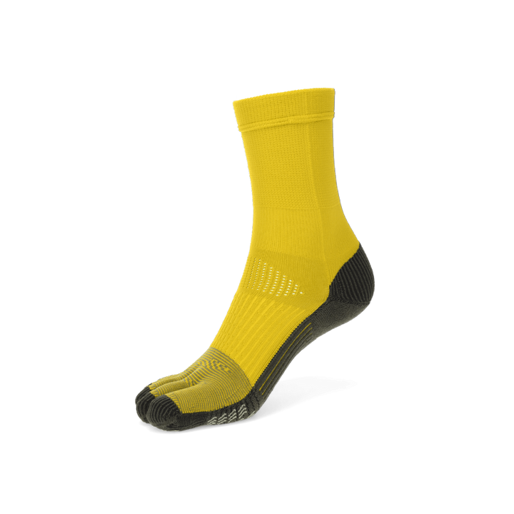 Soccer/Football Toe Crew Socks - Yellow (WOMEN)