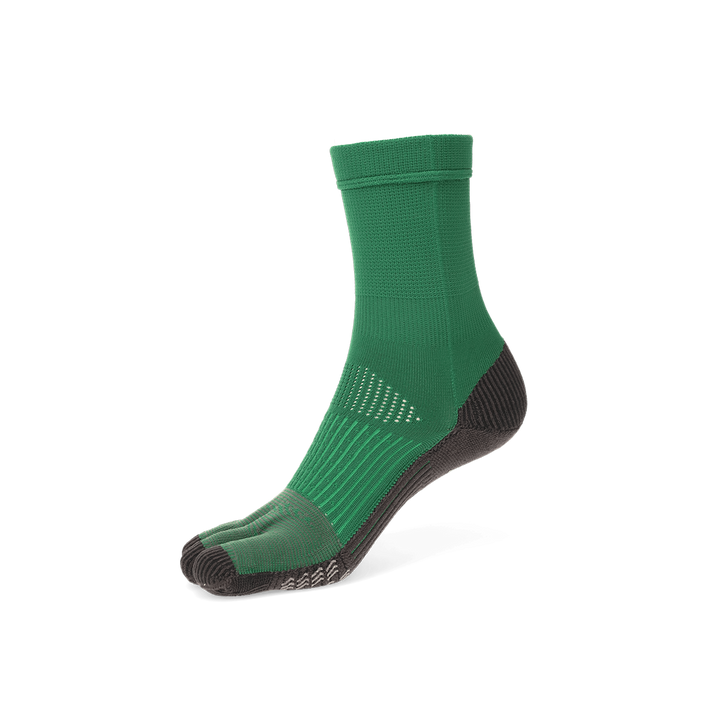 Soccer/Football Toe Crew Socks - Green (WOMEN)
