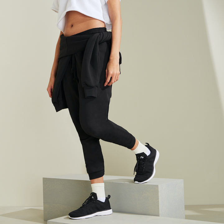 Signature Run Toe Crew Socks - White (WOMEN)