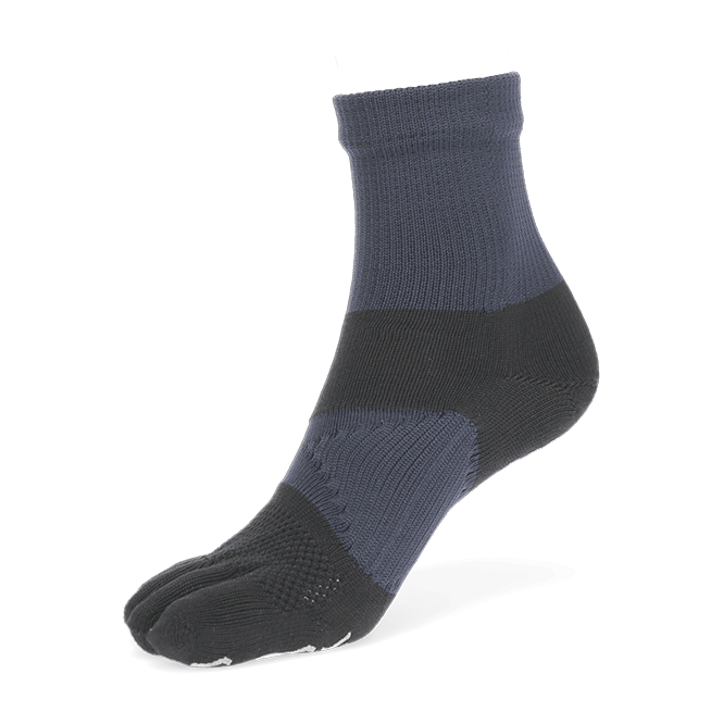 Signature Run Toe Crew Socks - Navy (WOMEN)