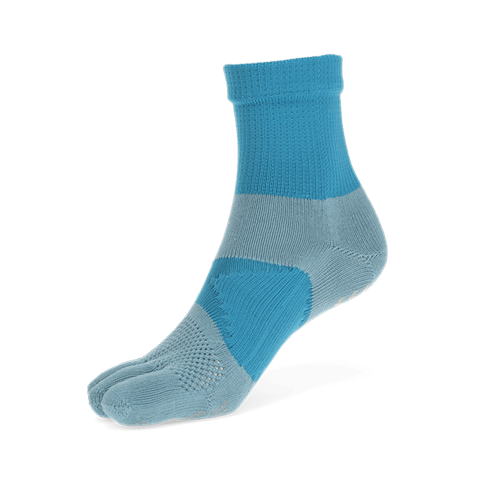 Signature Run Toe Crew Socks - SkyBlue (WOMEN)