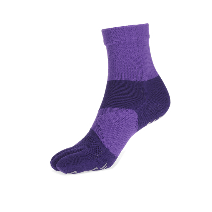 Signature Run Toe Crew Socks - Violet (WOMEN)