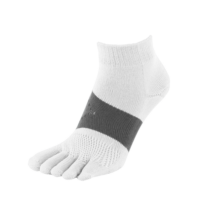 Signature Run Toe Socks - White (MEN)