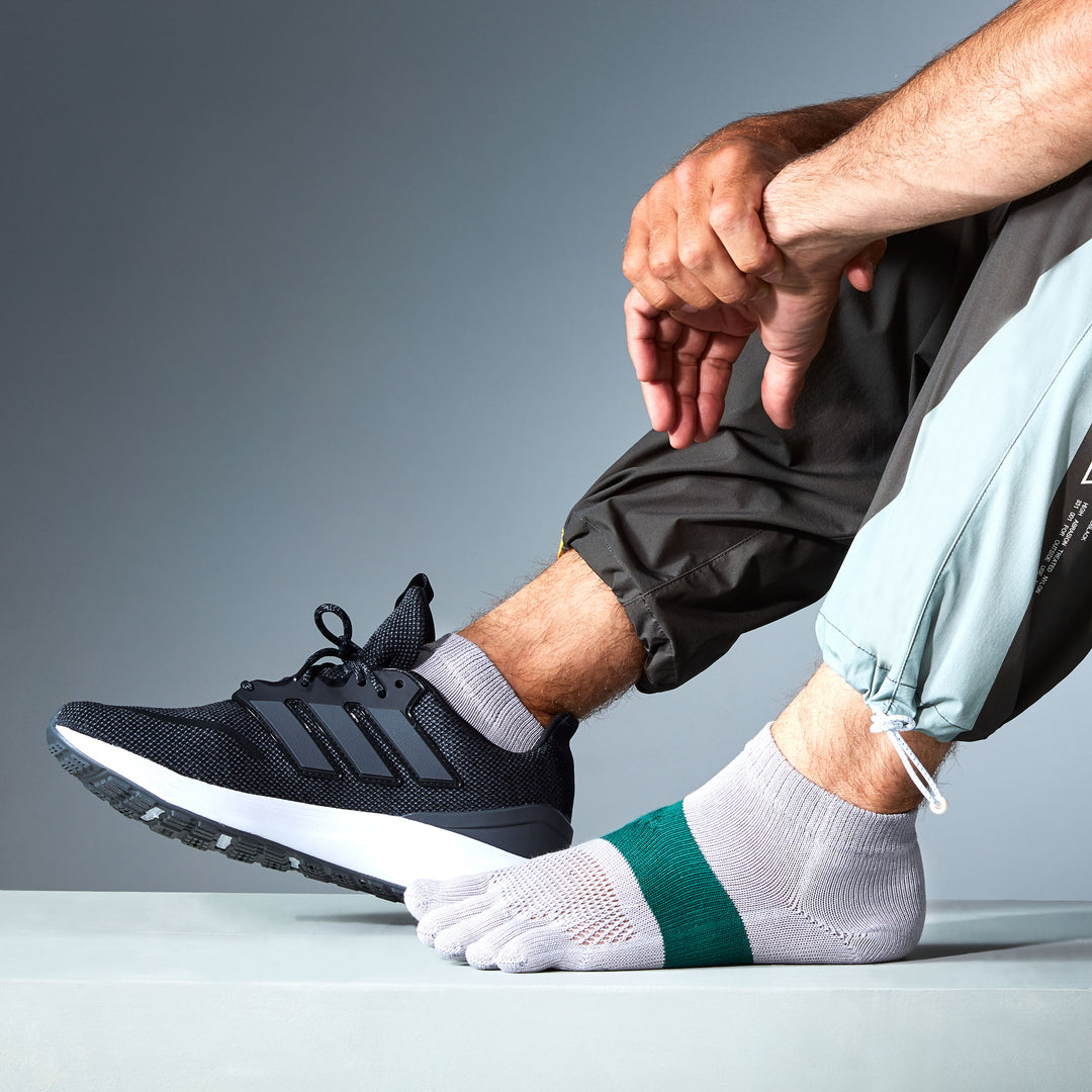 Signature Run Toe Socks - Grey (MEN)