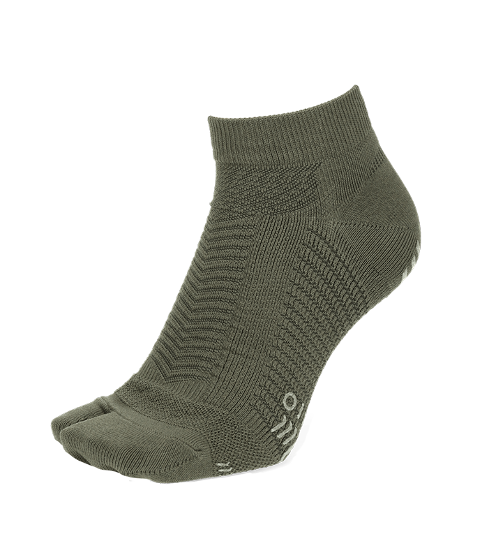 Signature Run Tabi Socks - Olive (MEN)