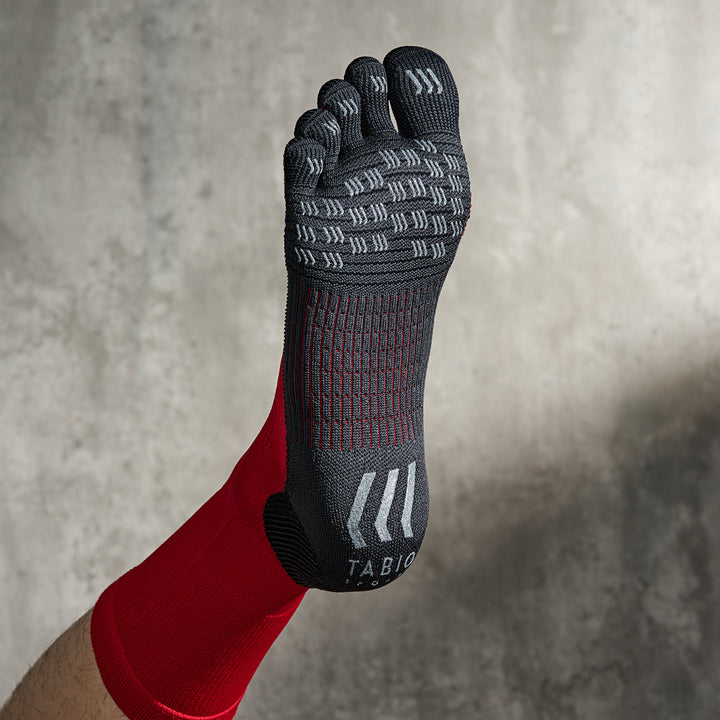 Soccer/Football Toe Crew Socks - Red (MEN)