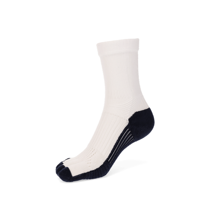 Basketball Toe Crew Socks - White