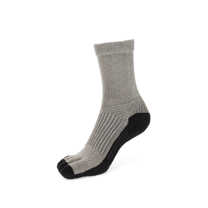 Basketball Toe Crew Socks - Grey