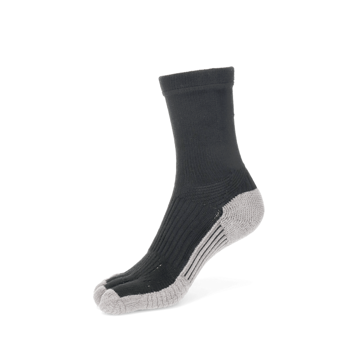 Basketball Toe Crew Socks - Black