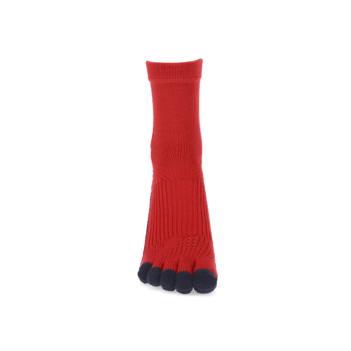 Basketball Toe Crew Socks - Red