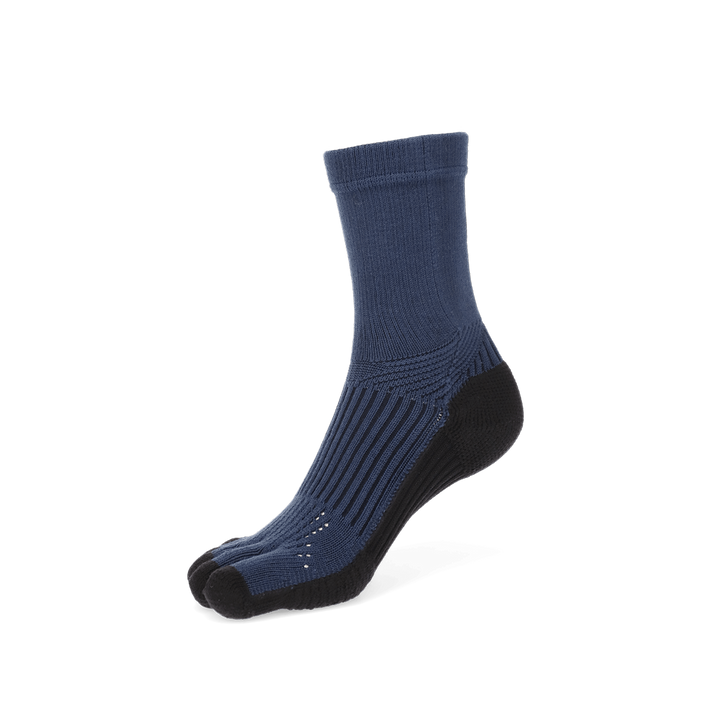 Basketball Toe Crew Socks - Navy