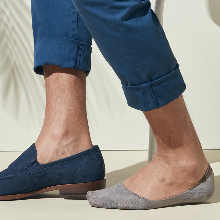 Perfect Fit No-Show Socks with COOLMAX®︎ fiber - Grey