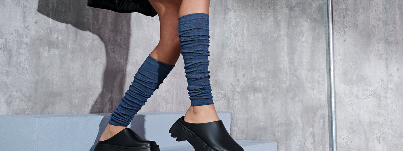 Tabio Men's and Women's Merino Wool-Lined Leg Warmers – Japanese