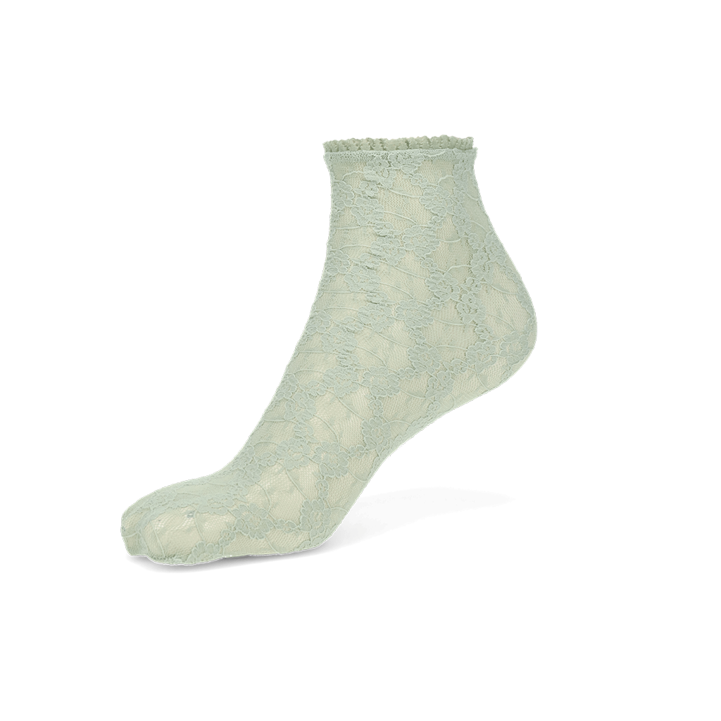 Floral Lace  Short Crew Socks