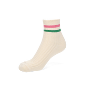 Striped Cotton  Short Crew Socks