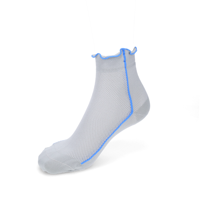 Mellow-Trim Dry Mesh Quarter Socks - LightGrey (WOMEN)