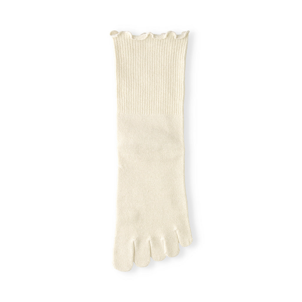 Loose-Fit Cotton Toe  Crew Socks