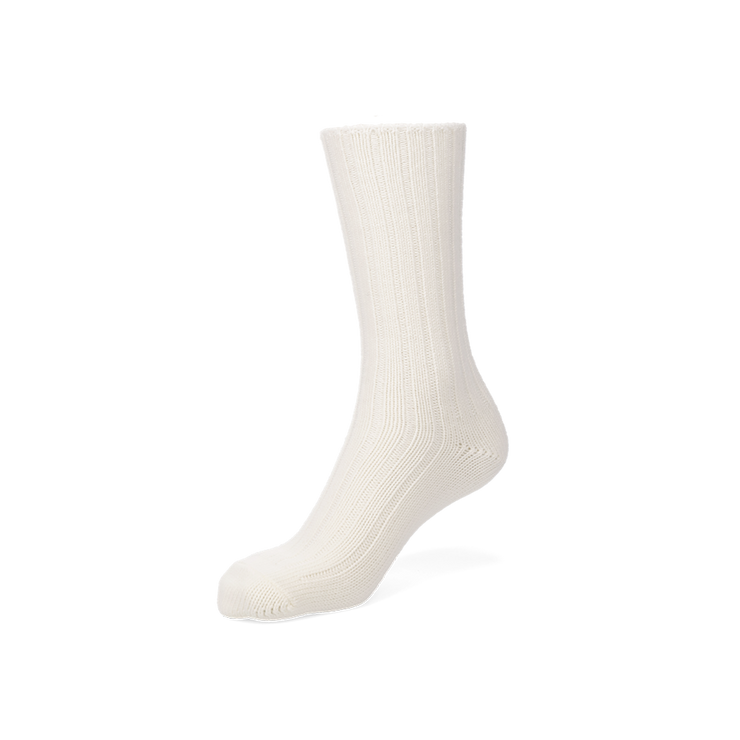 Loose-Fit Ribbed Cotton  Crew Socks