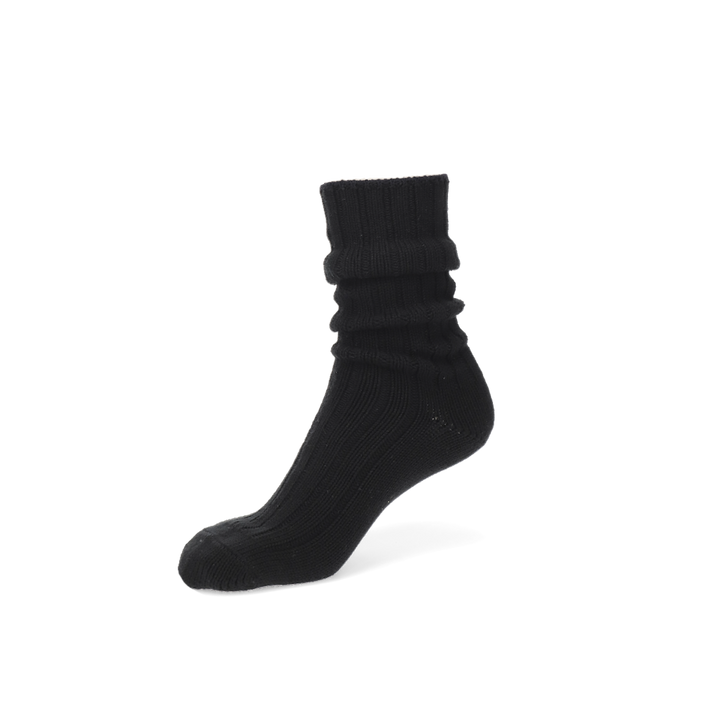 Loose-Fit Ribbed Cotton  Crew Socks