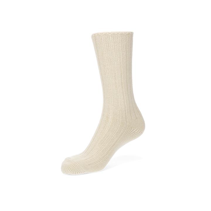 Loose-Fit Ribbed Cotton  Crew Socks