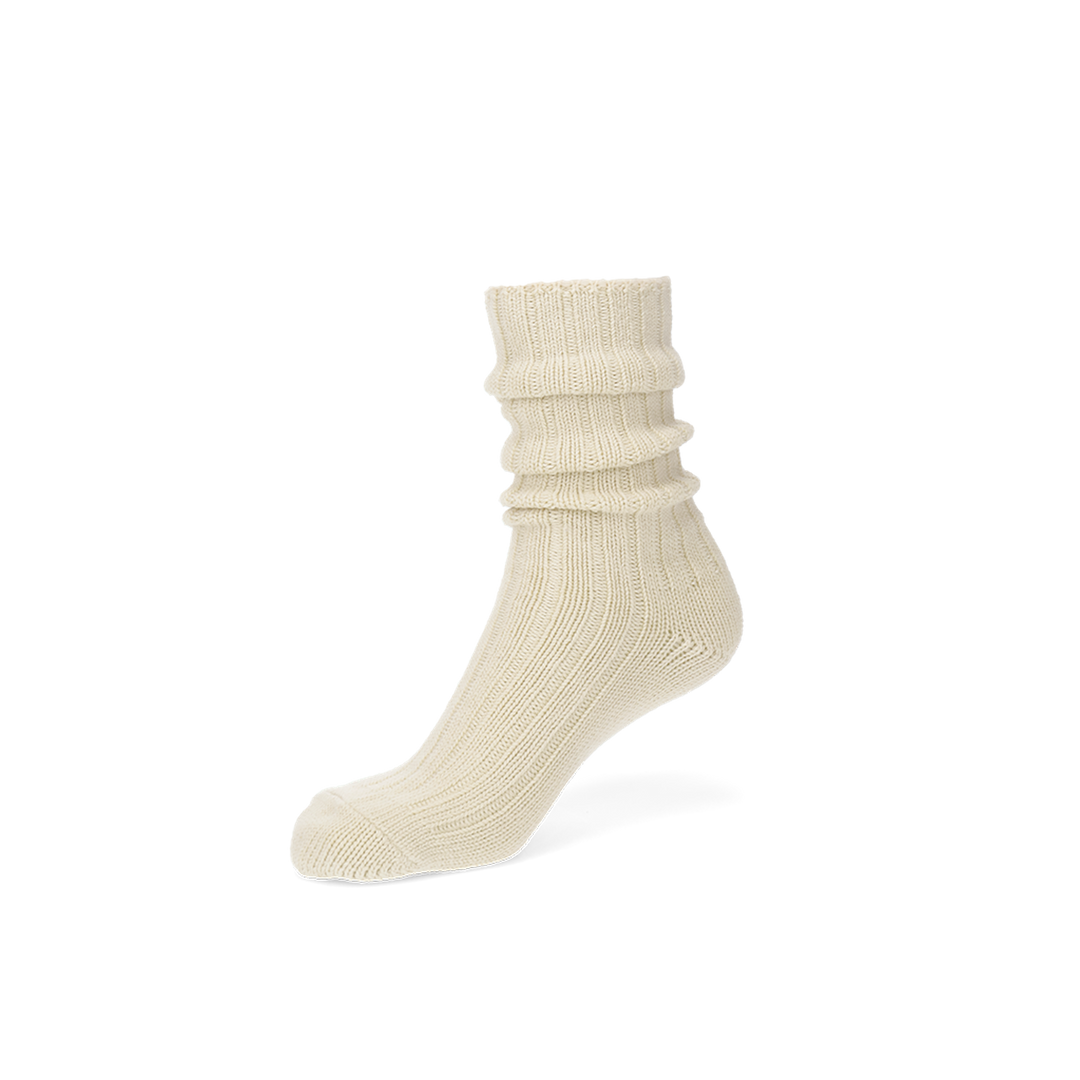 Loose-Fit Ribbed Cotton  Crew Socks