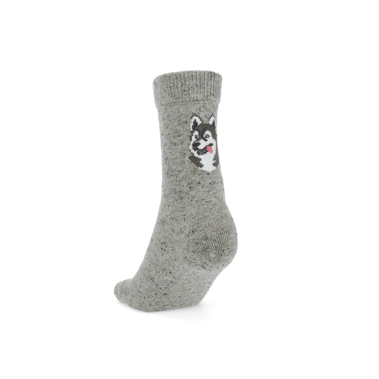 Siberian Husky Merino  Crew Socks