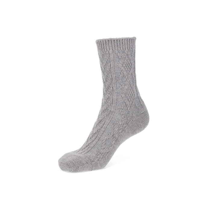 Cable Merino Crew Socks