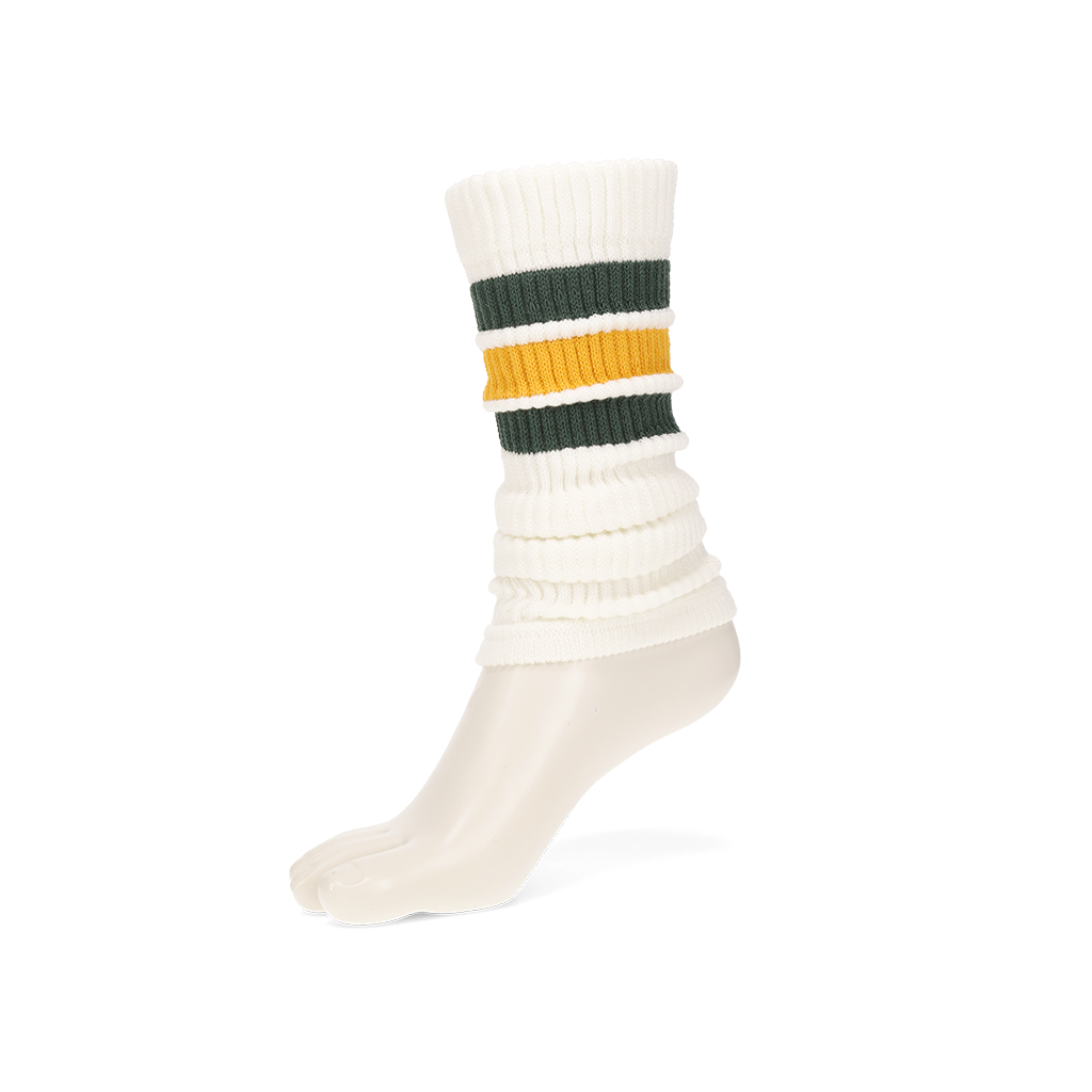 Women's Sandwich-Stripes Cotton Leg Warmers – Tabio USA