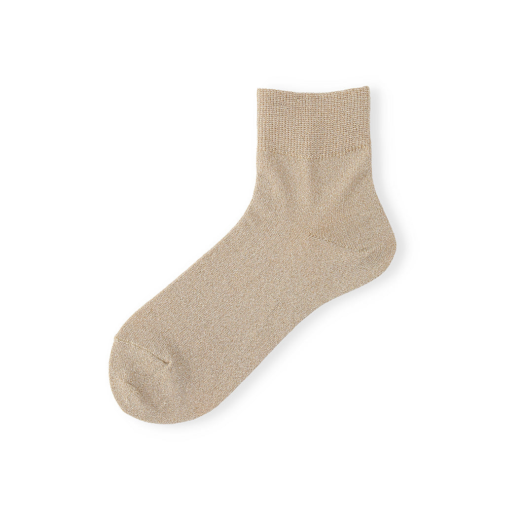 Soft Glitter  Short Crew Socks