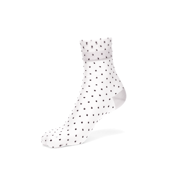 Pin Dot  Short Crew Socks