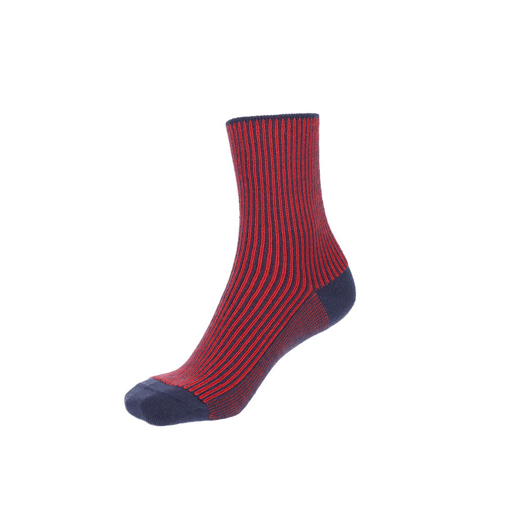 Striped Extra Fine Merino  Short Crew Socks