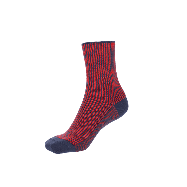 Striped Extra Fine Merino  Short Crew Socks