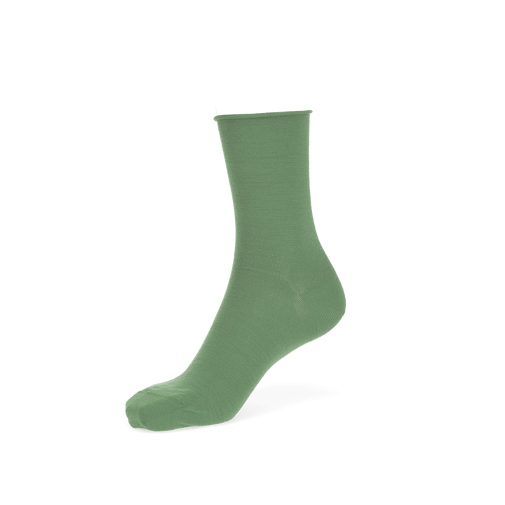 Super Extra Fine Merino Crew Socks - Olive (WOMEN)