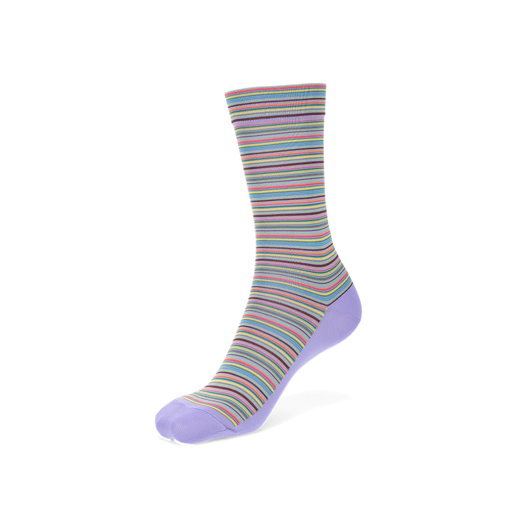 Sustainable Striped  Crew Socks