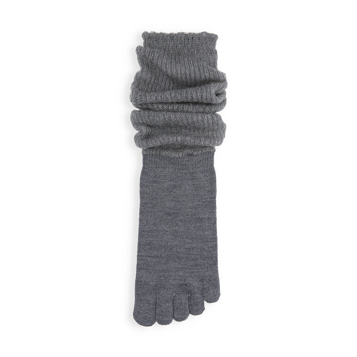 Merino Leg Warmer Toe Socks - Grey