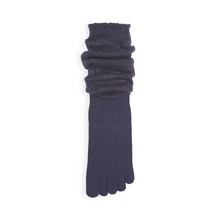 Merino Leg Warmer Toe Socks - Navy