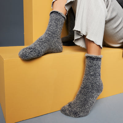 Extremely Warm Alpaca-Merino  Lounge Socks