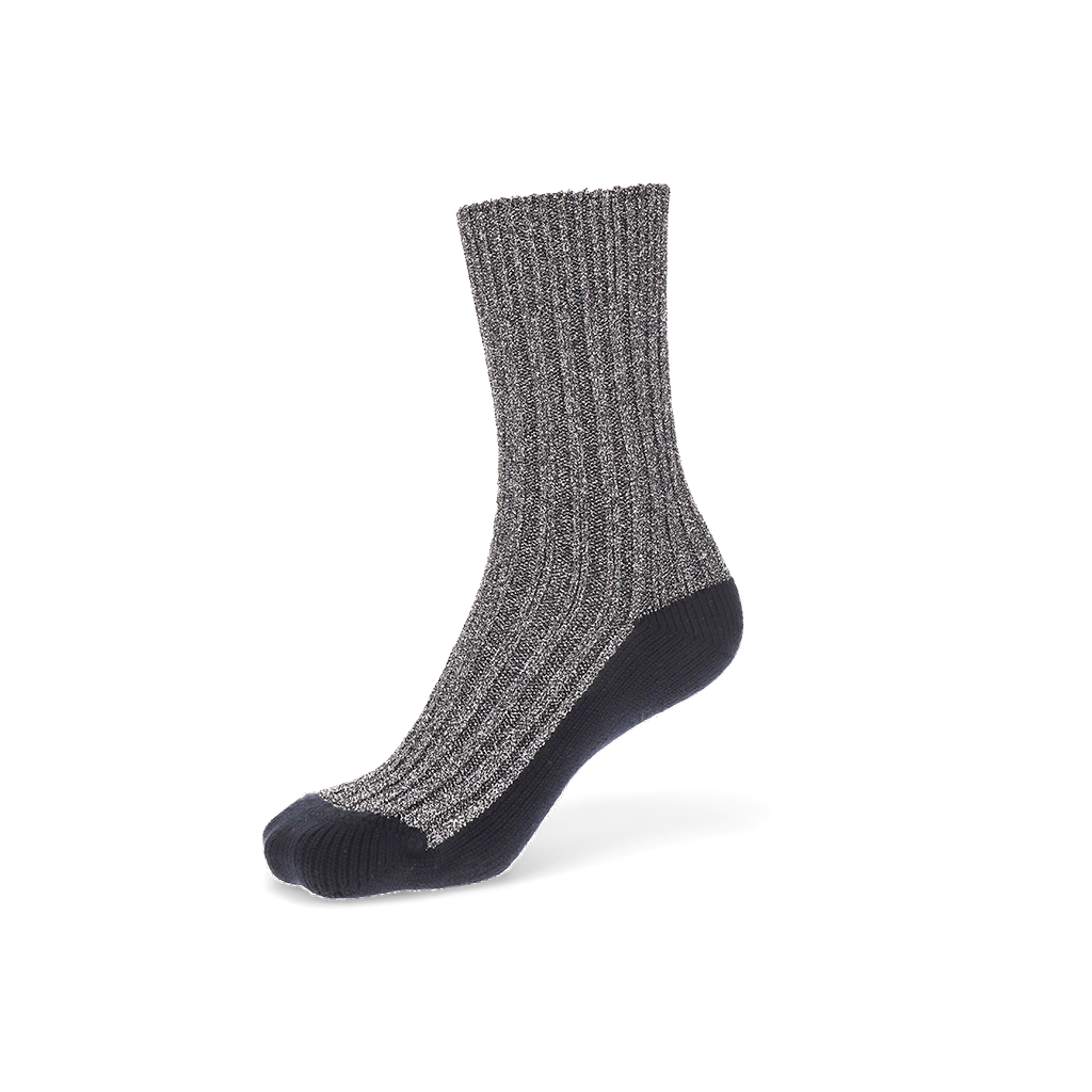 Luxurious Glitter Cotton  Crew Socks