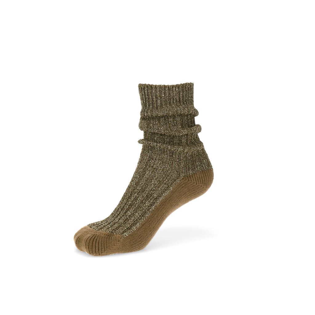 Luxurious Glitter Cotton  Crew Socks