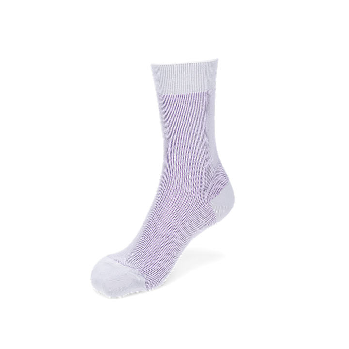 Lustrous Rayon Back Seam  Crew Socks