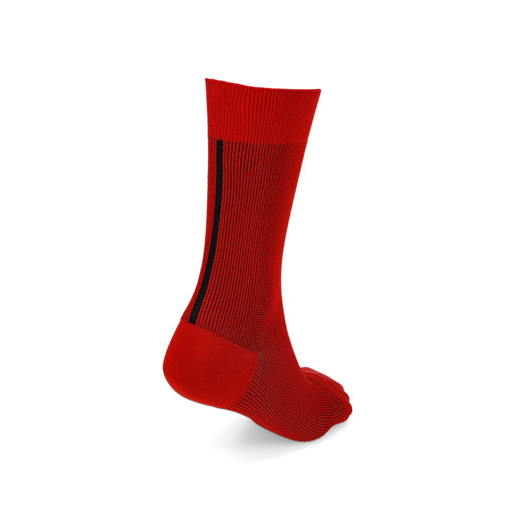 Lustrous Rayon Back Seam  Crew Socks