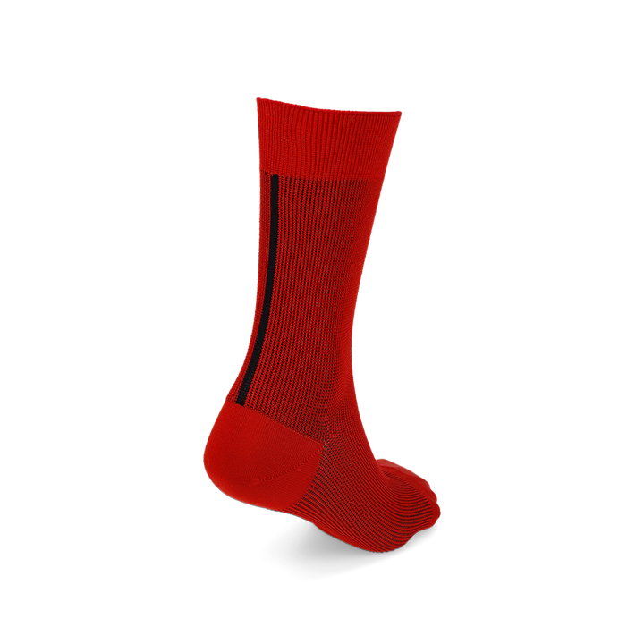 Lustrous Rayon Back Seam  Crew Socks