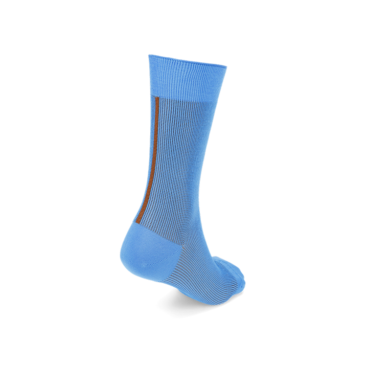 Lustrous Rayon Back Seam  Crew Socks