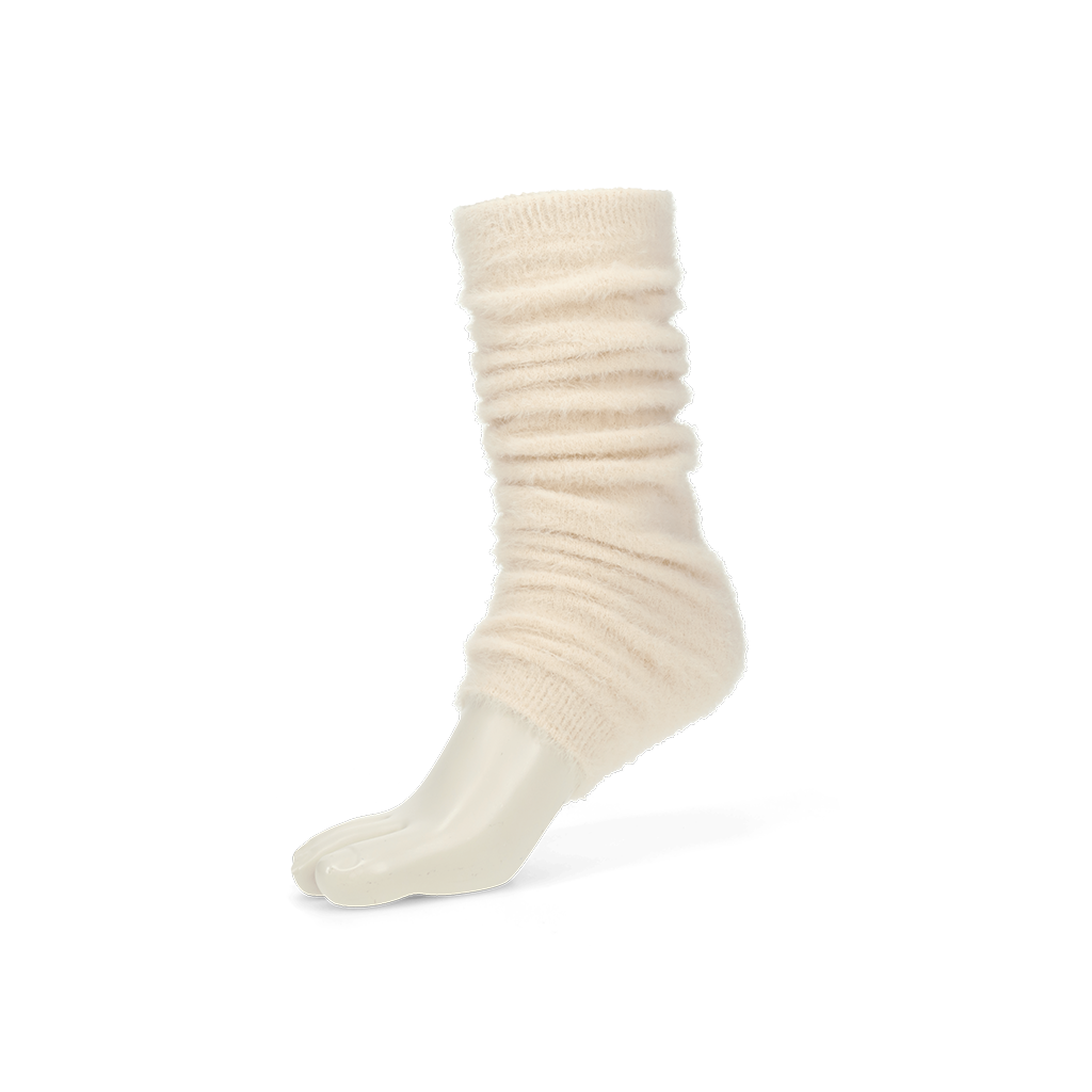 Cloud-Soft Mink-Touch Leg Warmers - Ivory (WOMEN)
