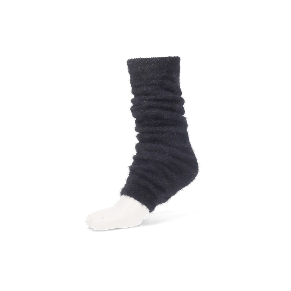 Cloud-Soft Mink-Touch Leg Warmers - Black (WOMEN)