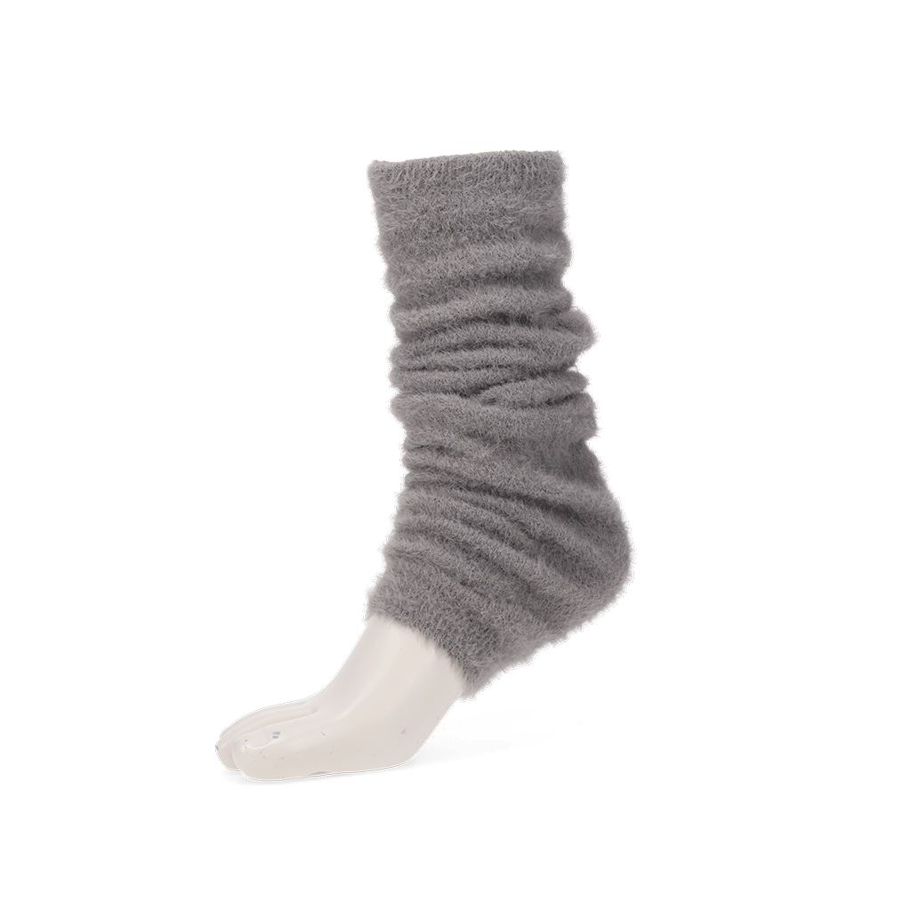 Cloud-Soft Mink-Touch Leg Warmers - Grey (WOMEN)