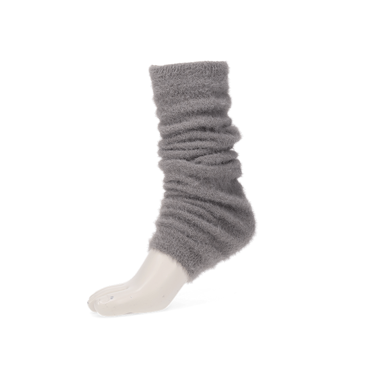 Cloud-Soft Mink-Touch Leg Warmers - Grey (WOMEN)
