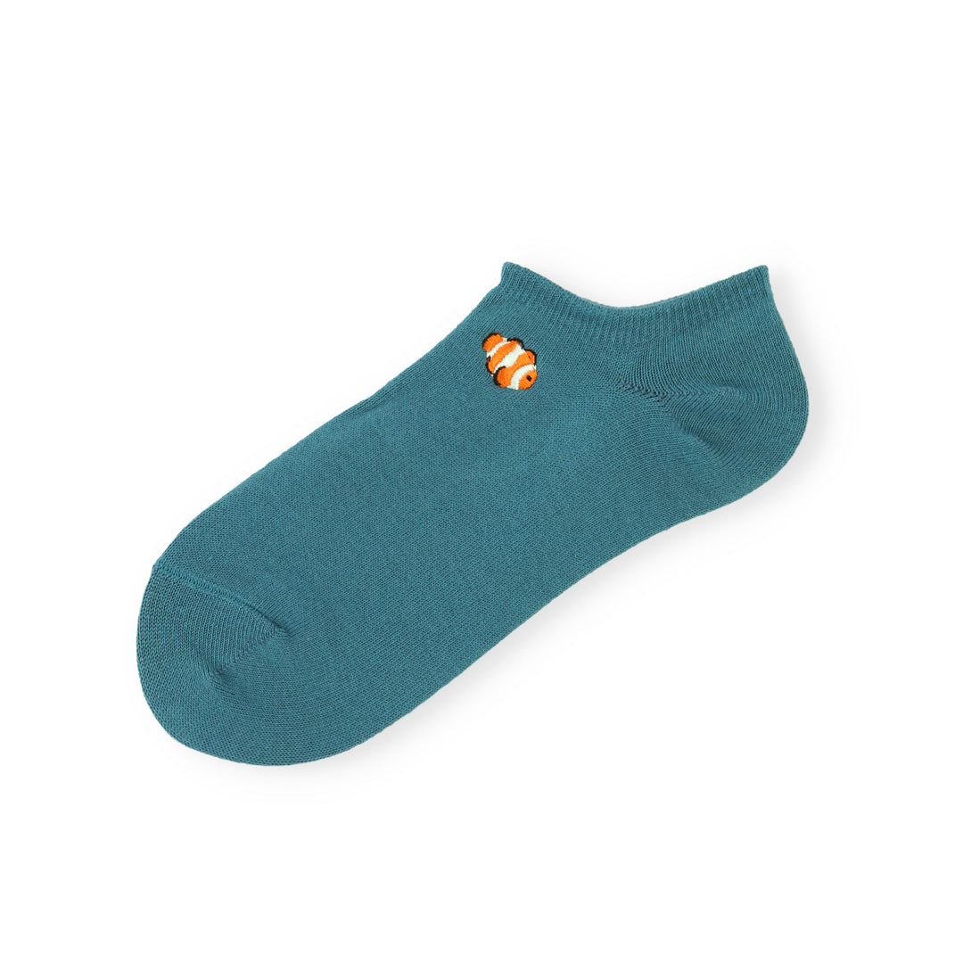 Sea Character Socks_vintageblue