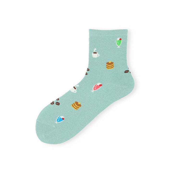 Japanese Retro Coffee Shop  Socks