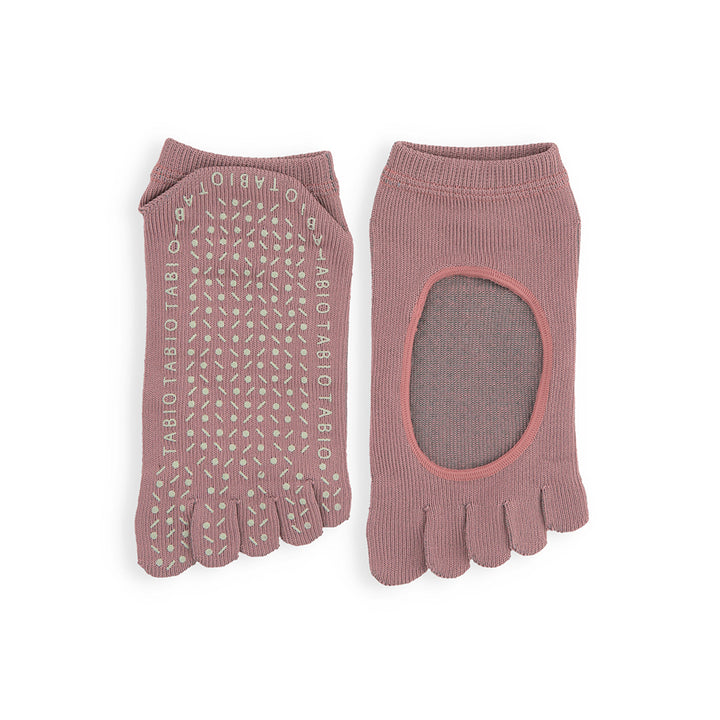 Dry-Touch Wellness Open-Instep Toe Ankle Socks - DullPink (WOMEN)